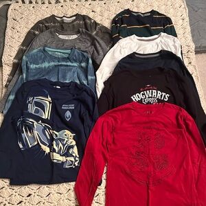 Lot of boys 10/12 long sleeve tees